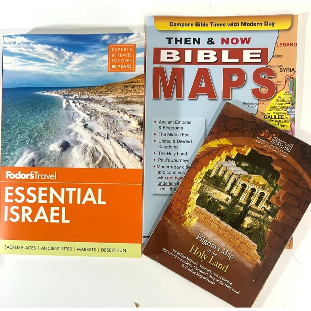 Essential Israel Then & Now Bible Maps National Geographic‎ Kids  World Atlas